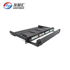 19 Inch 1U 96 Port Rack Mount MPO Patch Panel With 4x24 Fiber Cassette Module