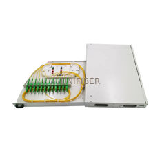 1U E2000 APC Rotary Fiber Optic Patch Panel 12 Ports SC LC