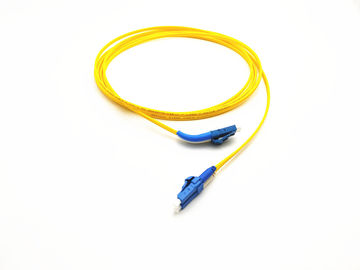 Data center 45/90 degree angled boot LC/UPC to Short Boot LC/UPC fiber optic patch cord single mode duplex 3m LSZH